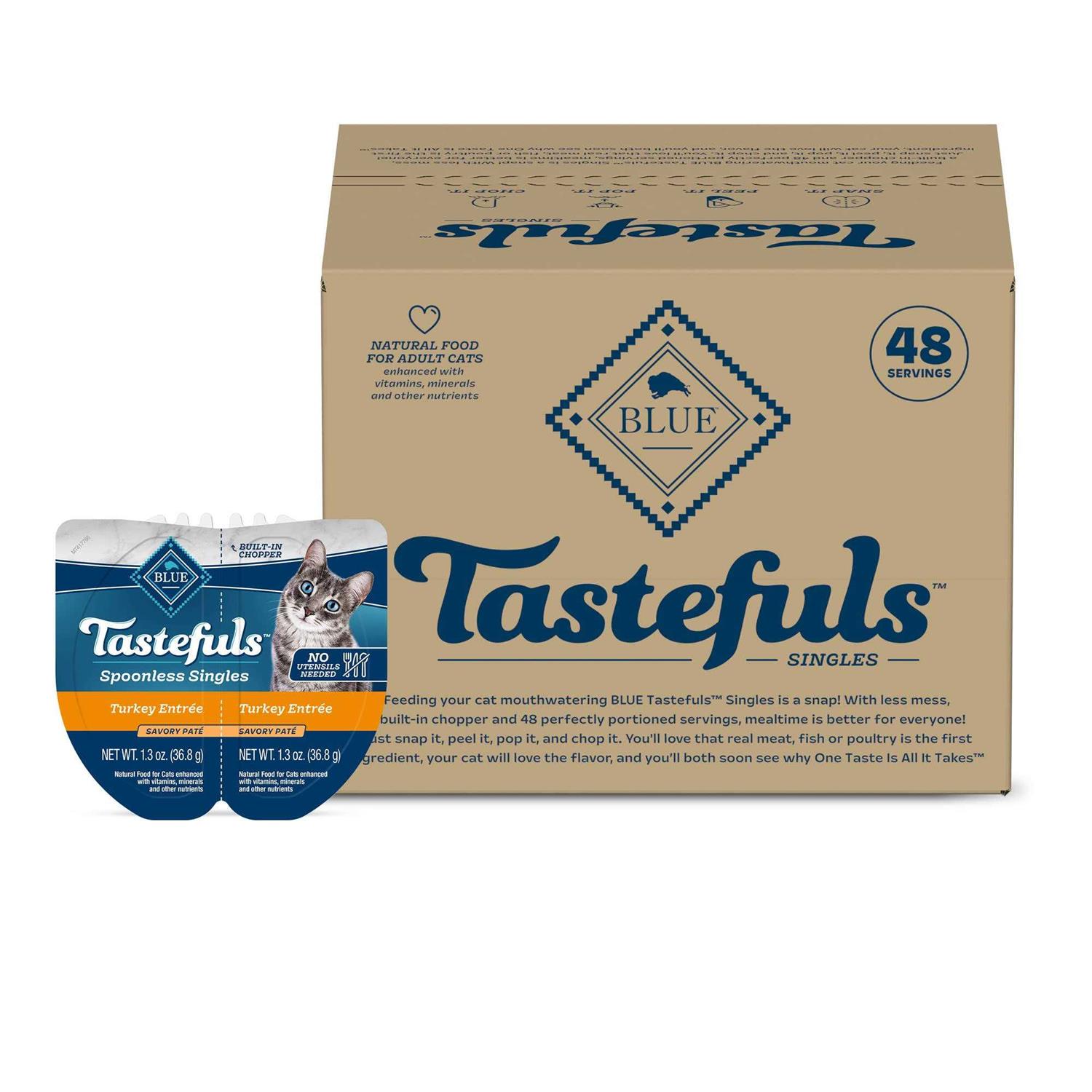 Blue Buffalo Tastefuls Spoonless Singles Adult Pate Wet Cat Food