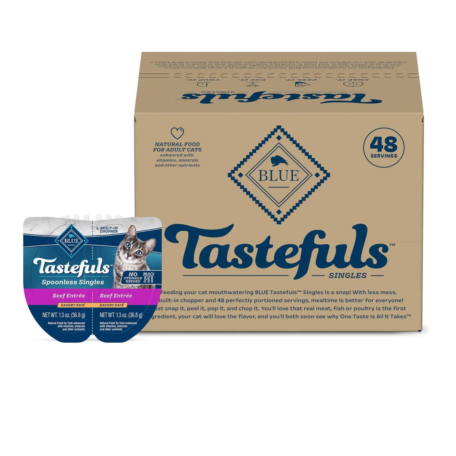 Blue Buffalo Tastefuls Spoonless Singles Adult Pate Wet Cat Food
