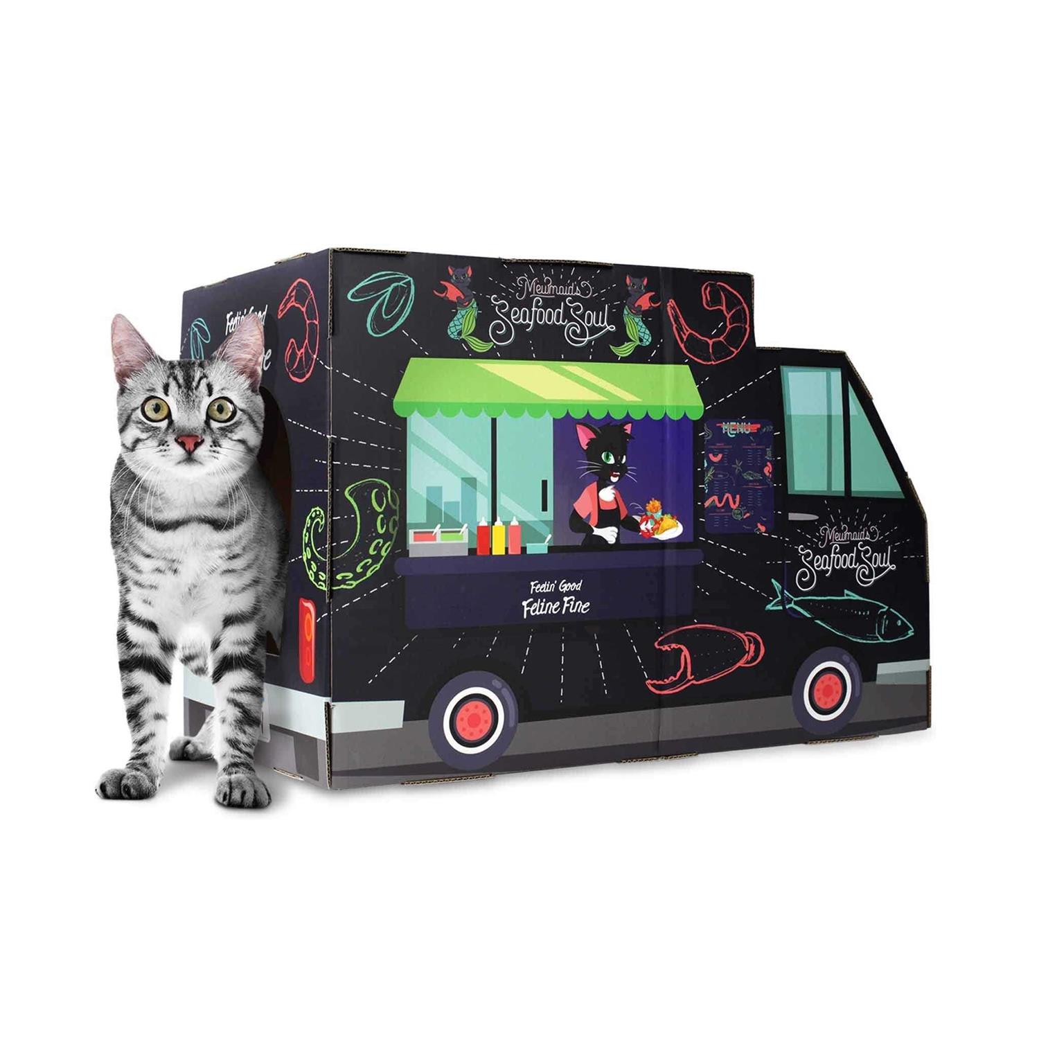 American Cat Club Seafood Truck Scratcher Toy