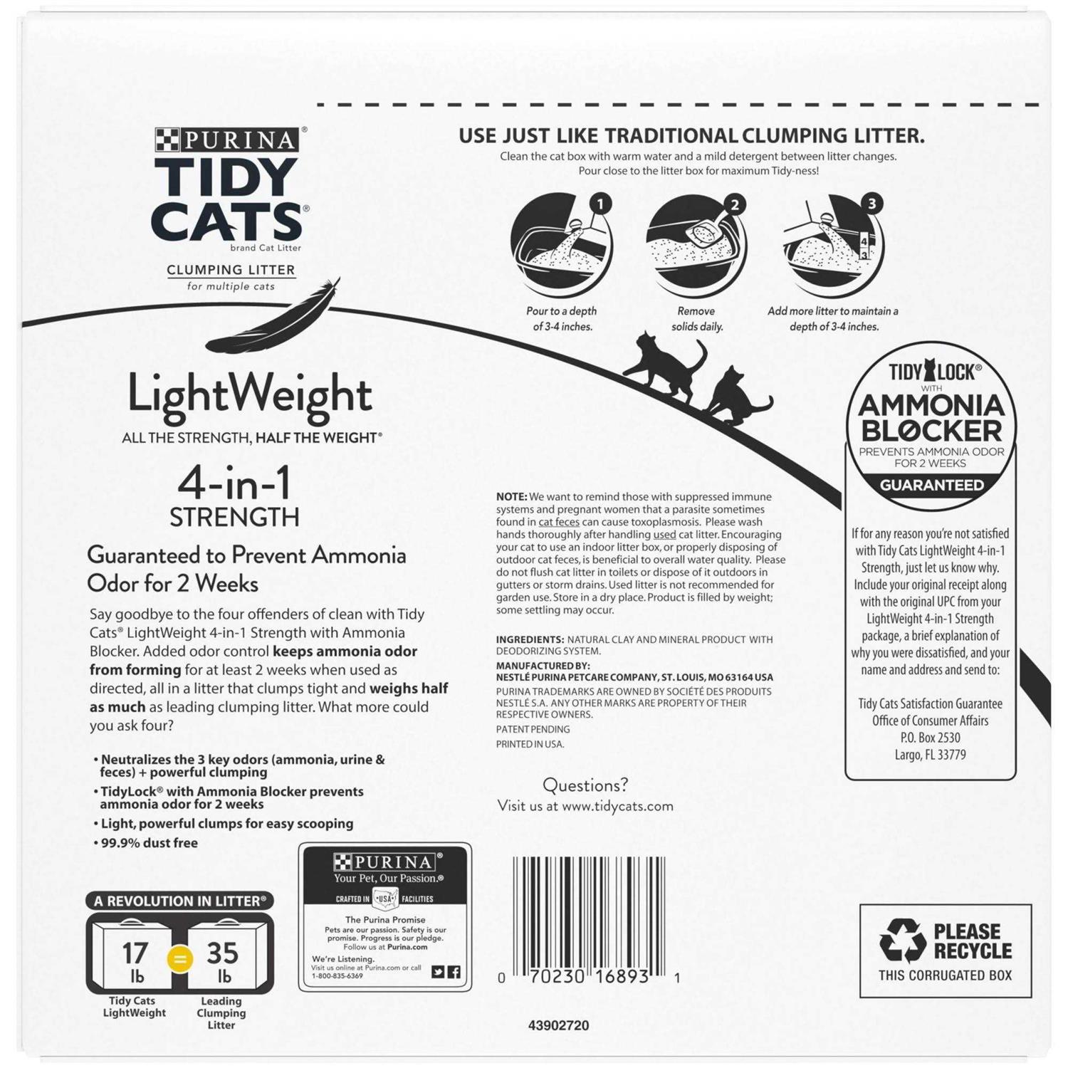 Alternative view of Purina Tidy Cats Low Dust Multi Cat Clumping Cat Litter