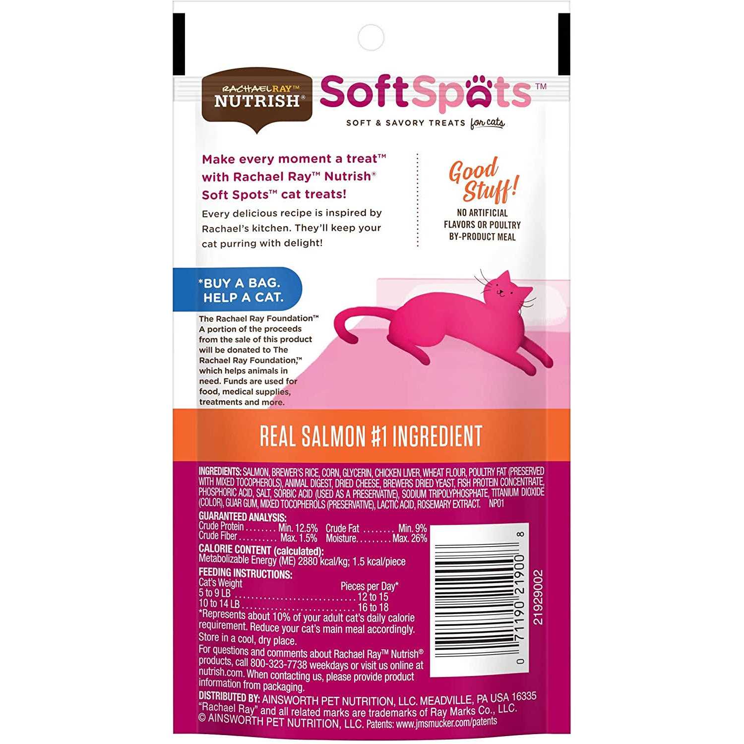 Alternative view of Rachael Ray Nutrish Salmon Soft Spots Cat Treats