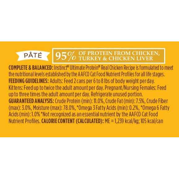 Alternative view of Instinct Ultimate Protein Grain Free Real Chicken Recipe Natural Wet Canned Cat Food