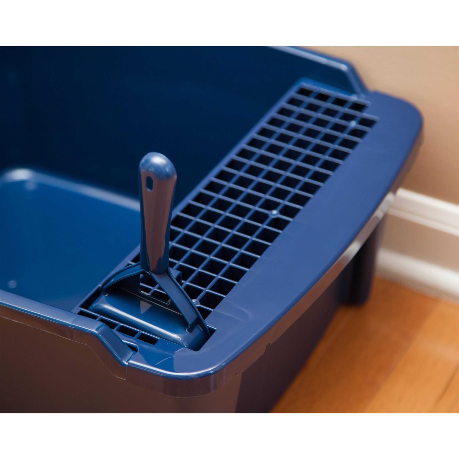 Alternative view of Iris USA Litter Box with Grate and Scoop