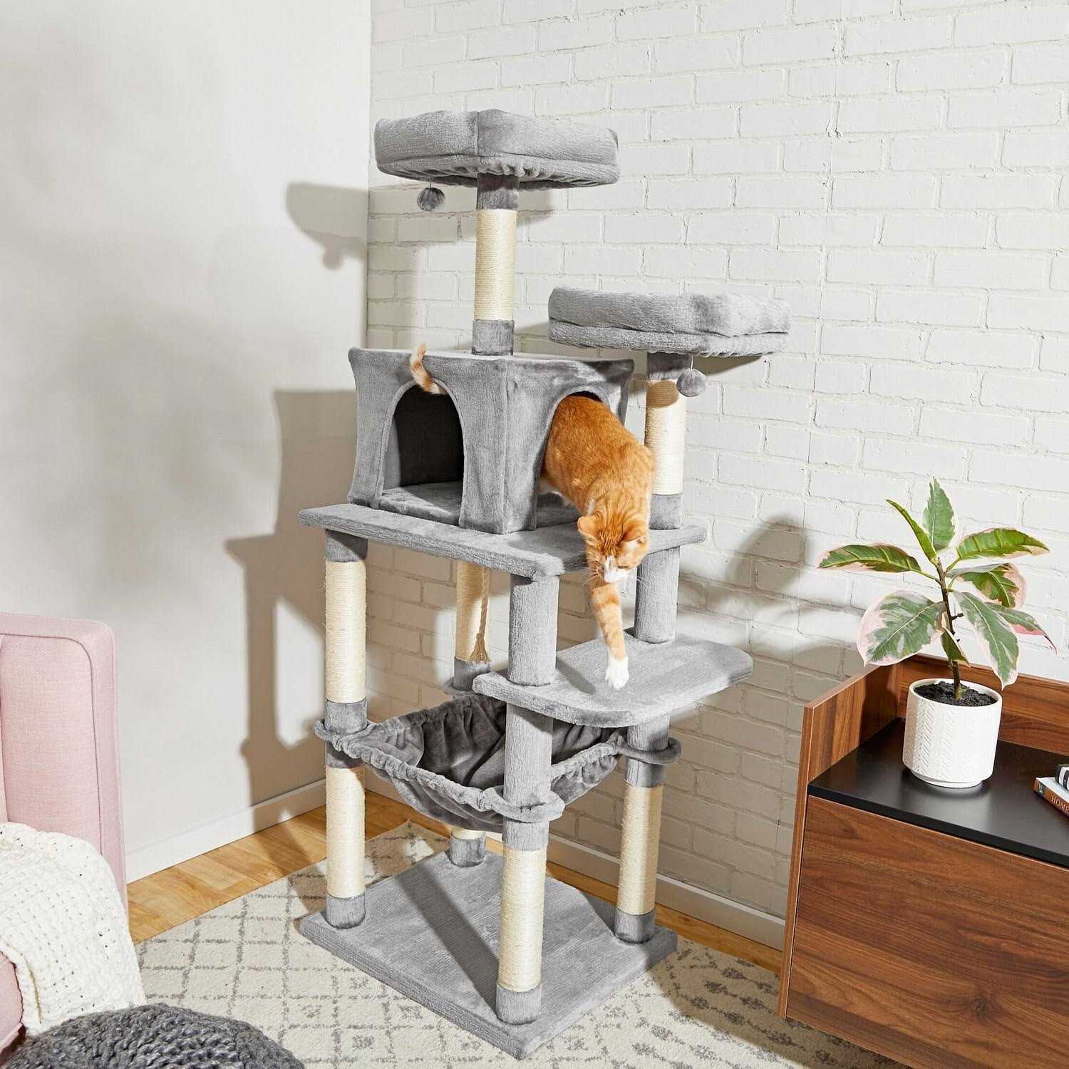 Alternative view of Frisco 64-in Cat Tree with Hammock