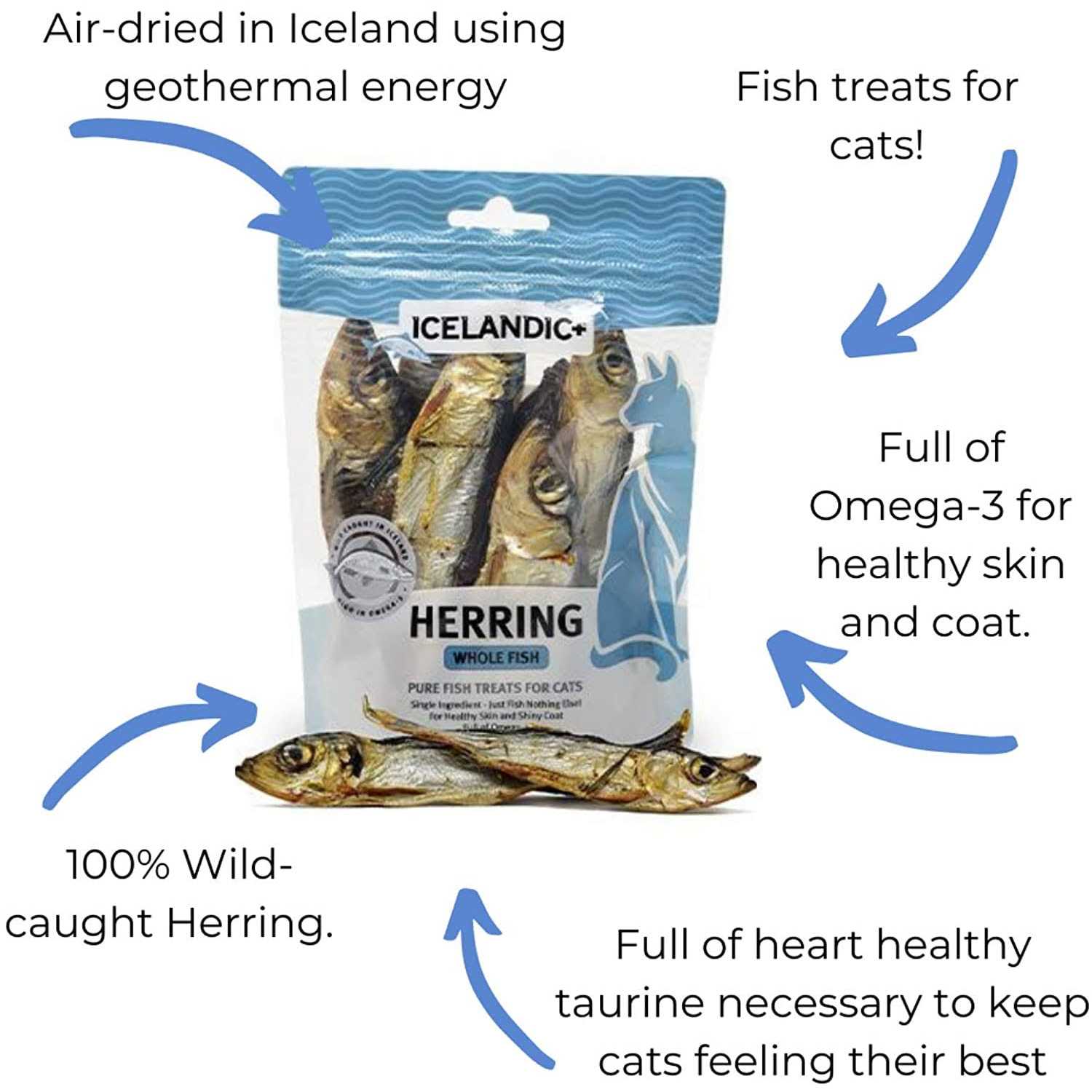 Alternative view of Icelandic+ Herring Whole Fish Cat Treats