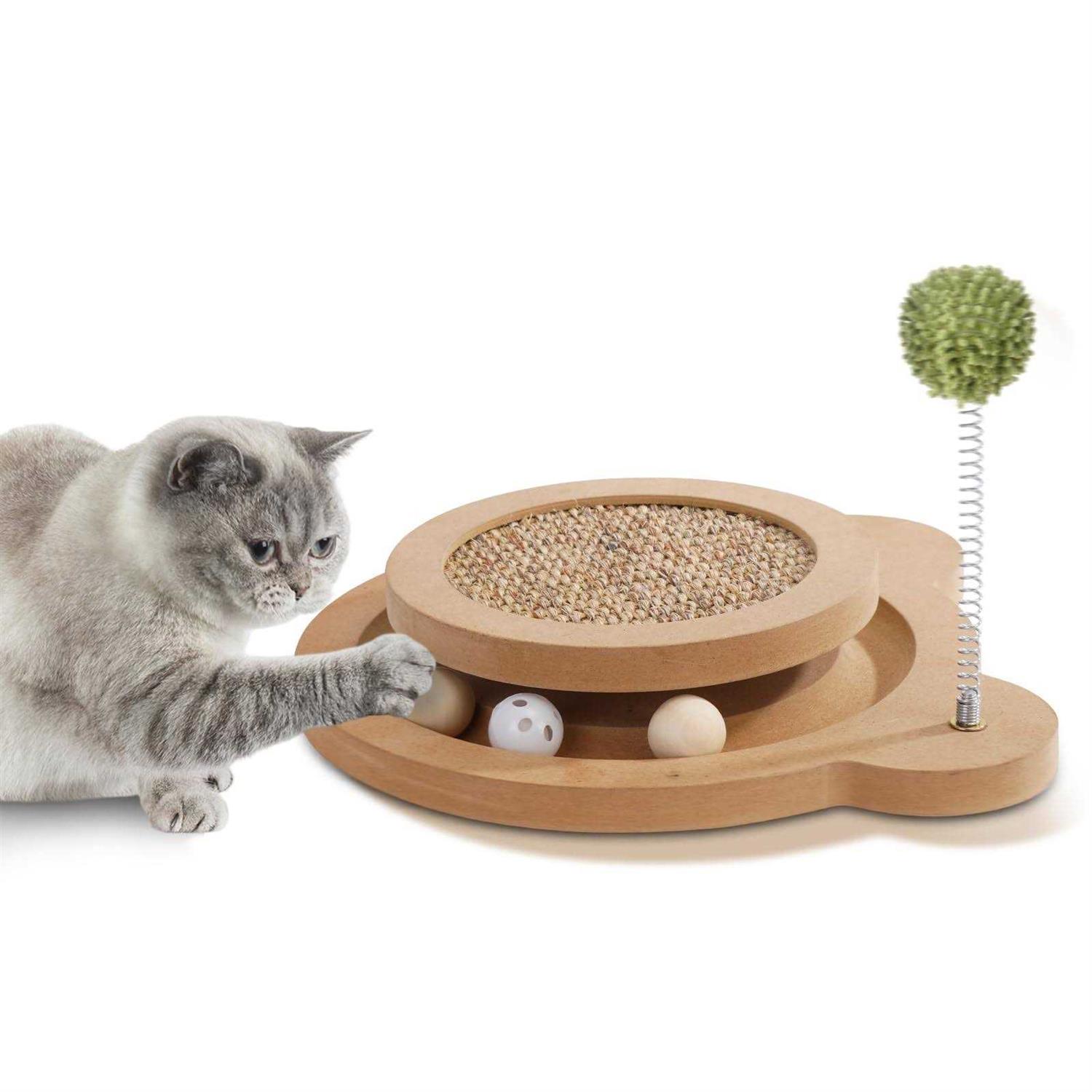 Sancagy Cat Scratcher 3rd Generation Cat Scratching Board 3 In1 Cat Toys for Indoor Cats