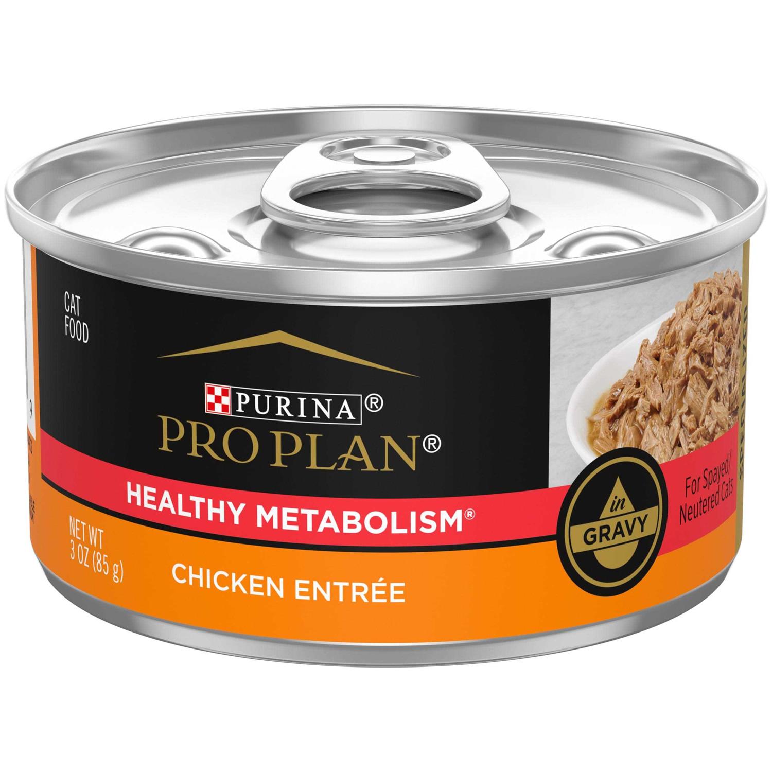 Purina Pro Plan Focus Adult Healthy Metabolism Formula Chicken Entree in Gravy Canned Cat Food