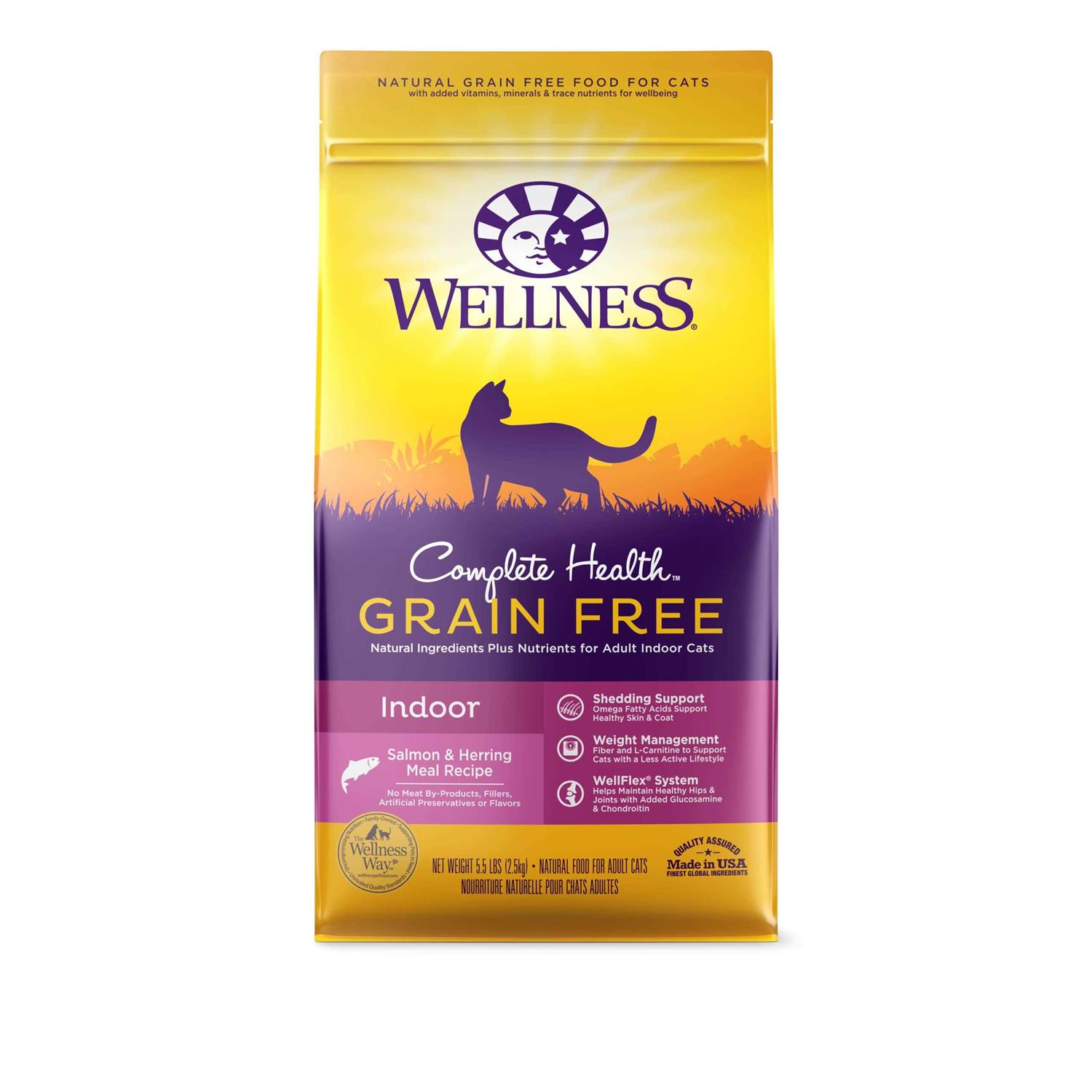 Wellness Complete Health Natural Grain Free Salmon & Herring Indoor Dry Cat Food