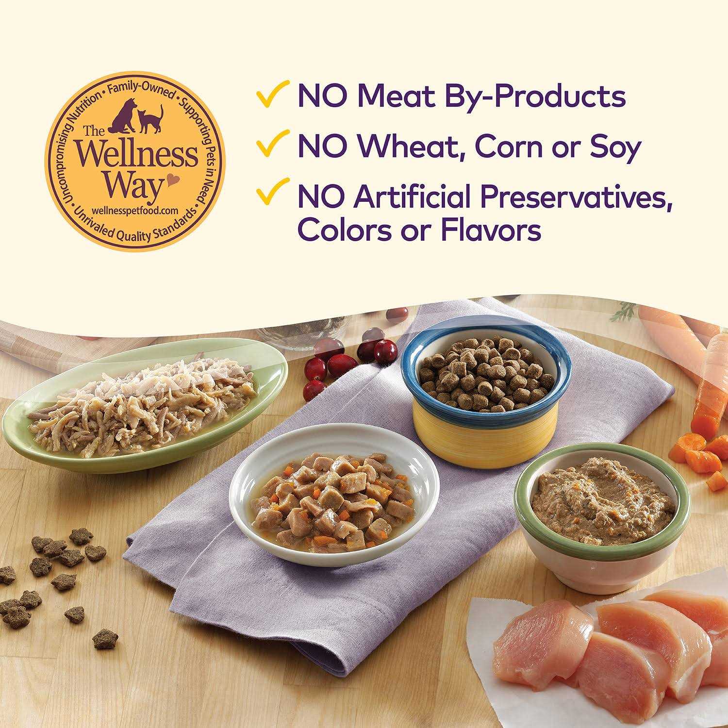 Alternative view of Wellness Complete Health Natural Grain Free Salmon & Herring Indoor Dry Cat Food