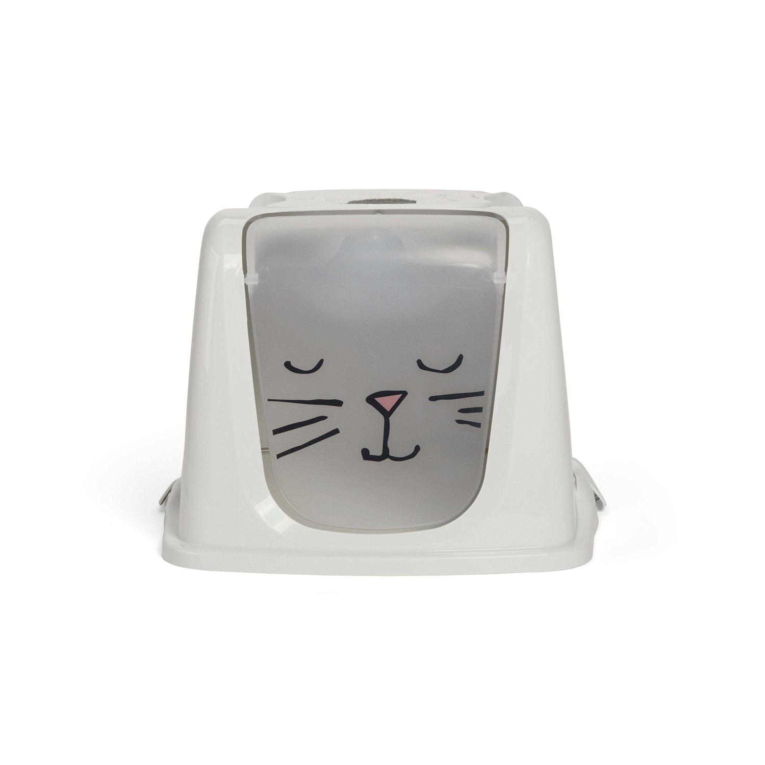 So Phresh Kitty Face Flip Lid Large Cat Litter Box