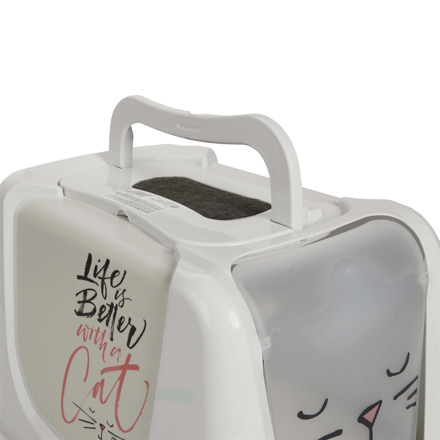Alternative view of So Phresh Kitty Face Flip Lid Large Cat Litter Box