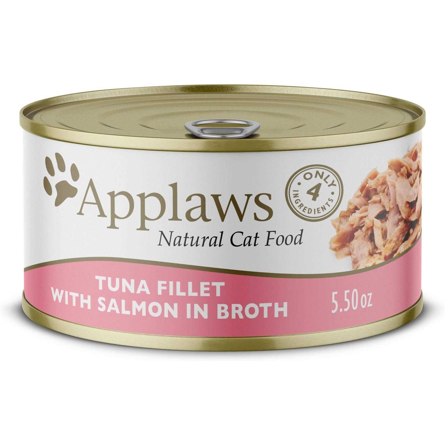 Applaws Limited Ingredient Tuna & Salmon in Broth Canned Wet Cat Food