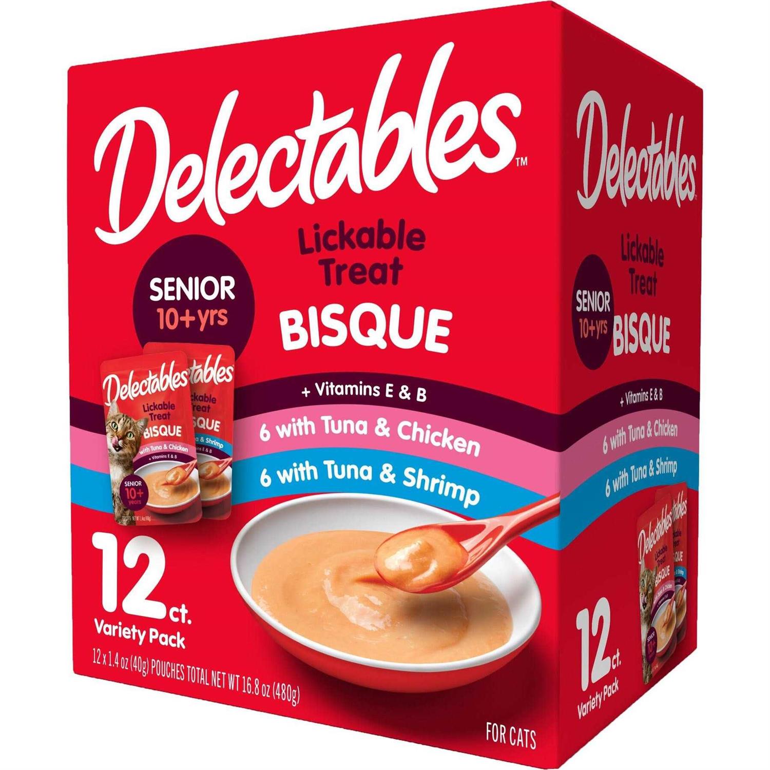 Hartz Delectables Bisque Senior Variety Pack Cat Treats