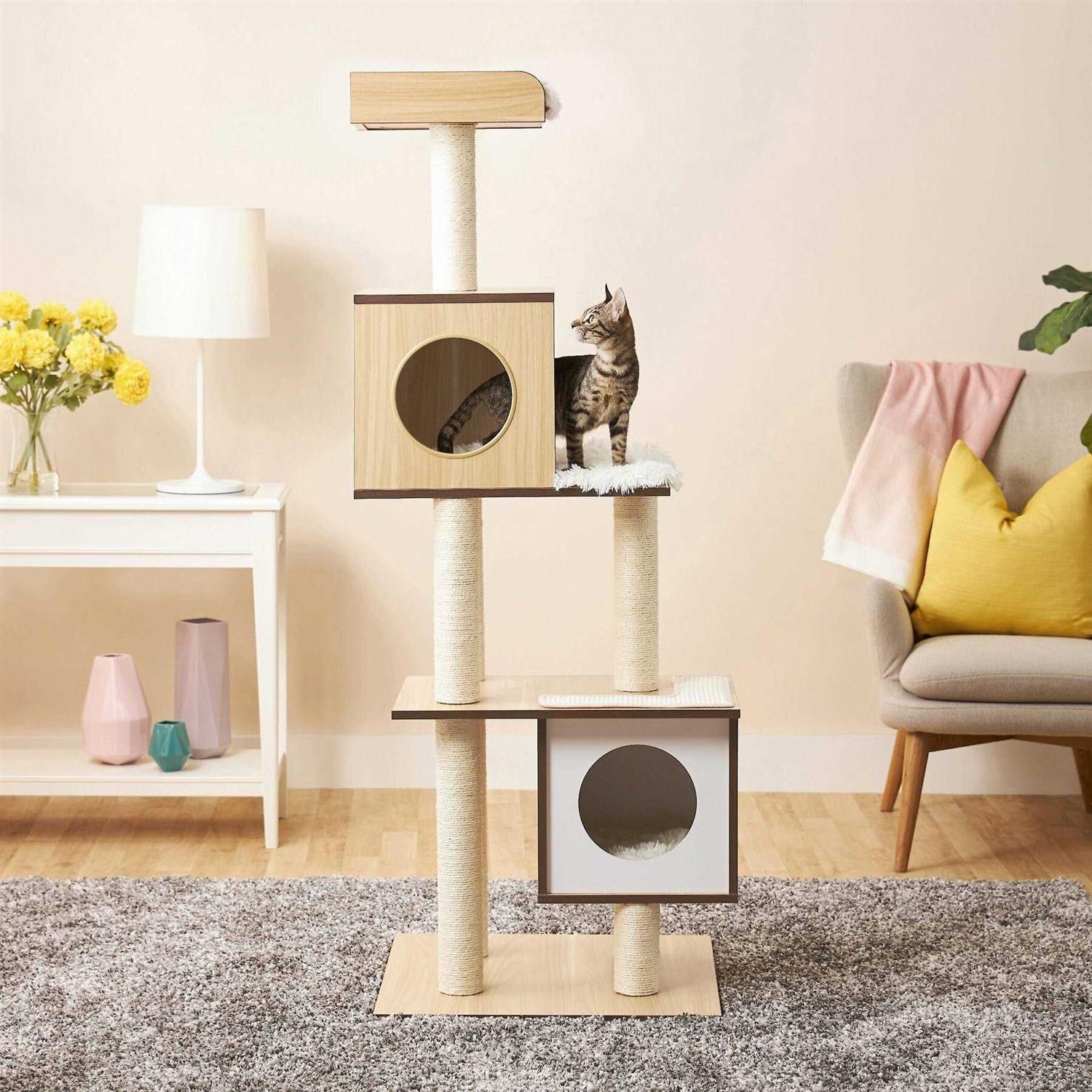 Frisco 62-in Modern Cat Tree Condo
