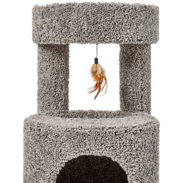 Alternative view of Frisco 36-in Real Carpet Wooden Cat Tree