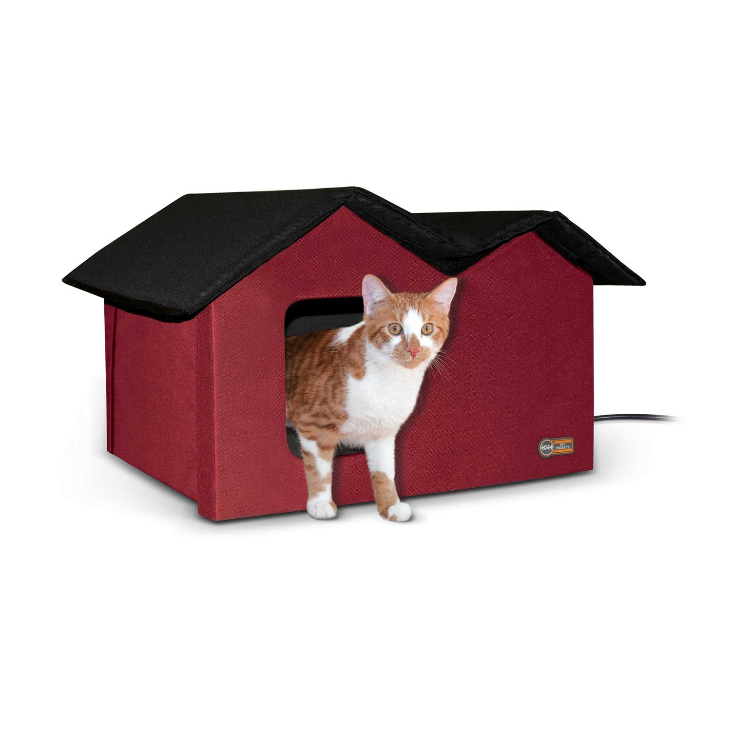 K&H Pet Products Heated Outdoor Kitty House Extra Wide