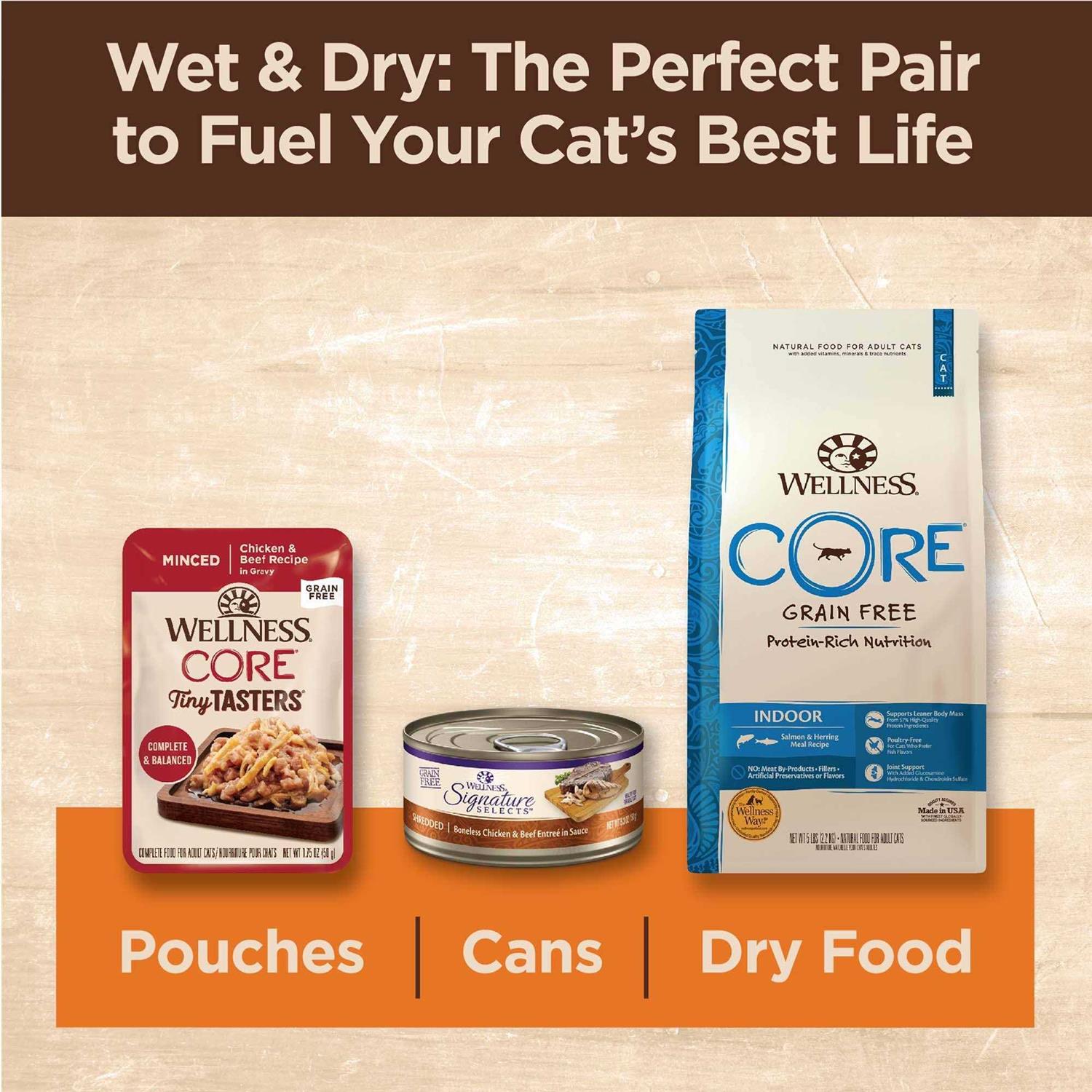 Alternative view of Wellness CORE Signature Selects Poultry Selection Variety Pack Canned Cat Food