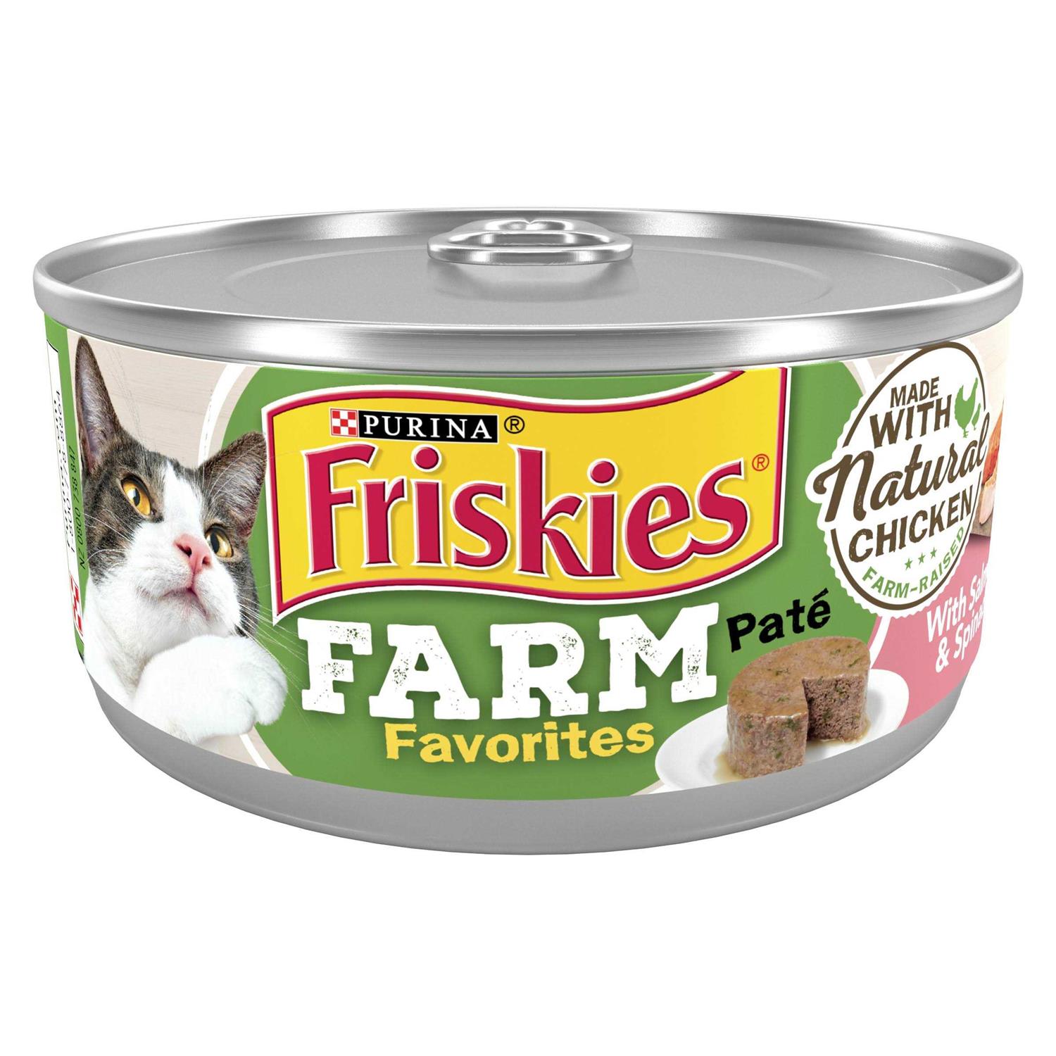 Purina Friskies Farm Favorites Pate Wet Cat Food Chicken