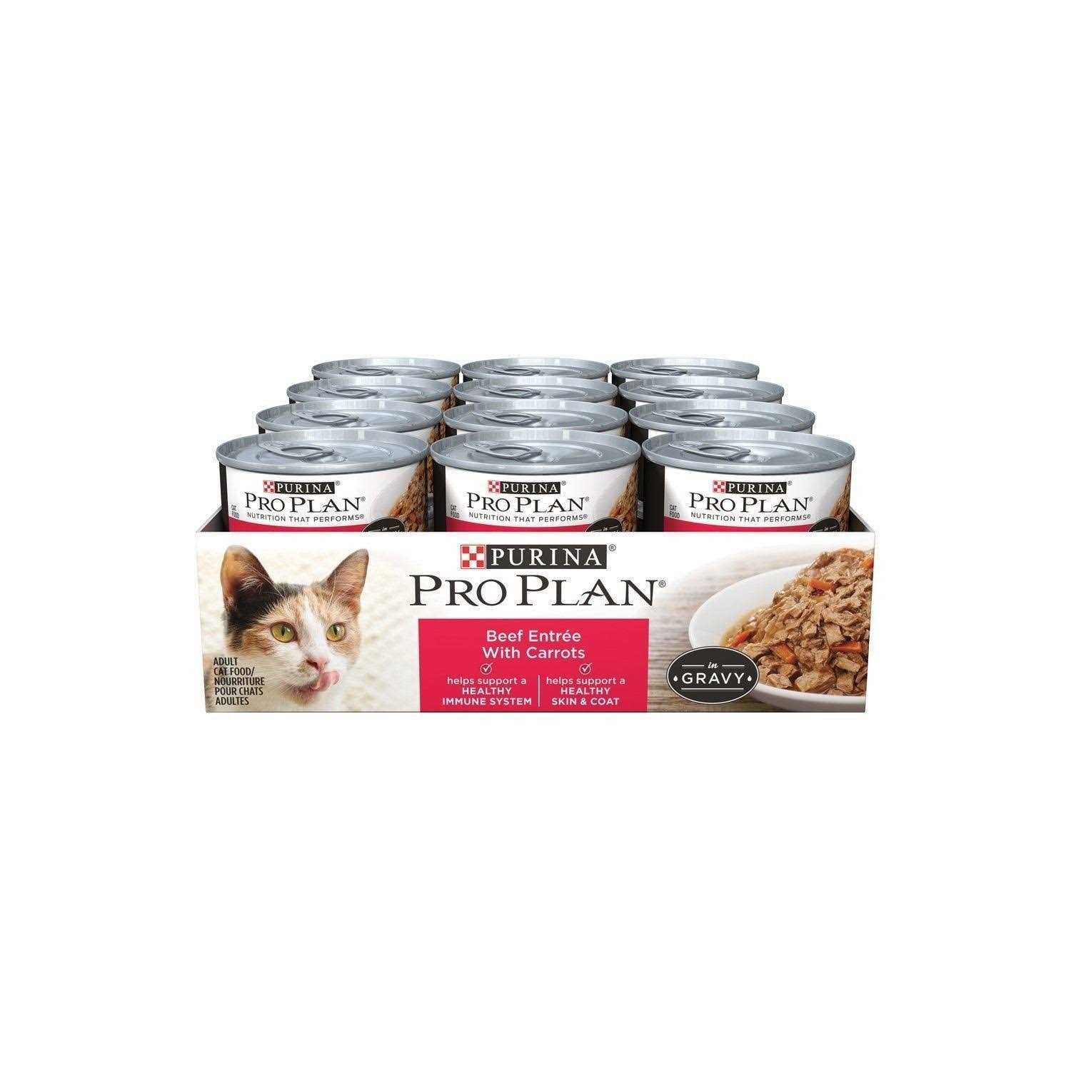 Alternative view of Purina Pro Plan Beef & Carrots Entree in Gravy Canned Cat Food