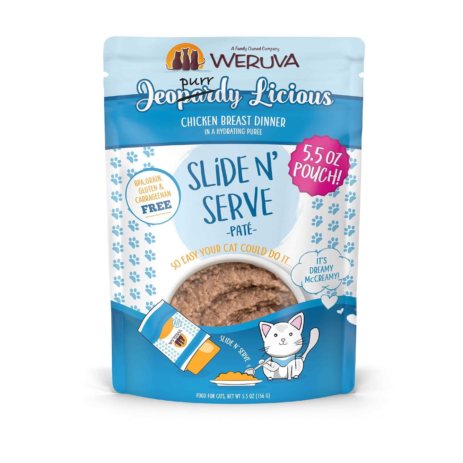 Weruva Slide N' Serve Jeopurrdy Chicken Wet Cat Food