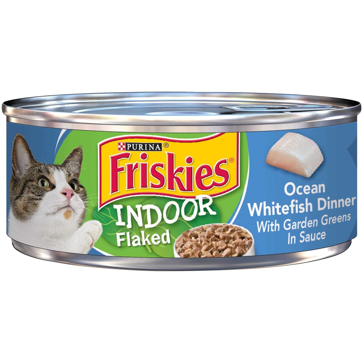 Friskies Indoor Flaked Ocean Whitefish Canned Cat Food