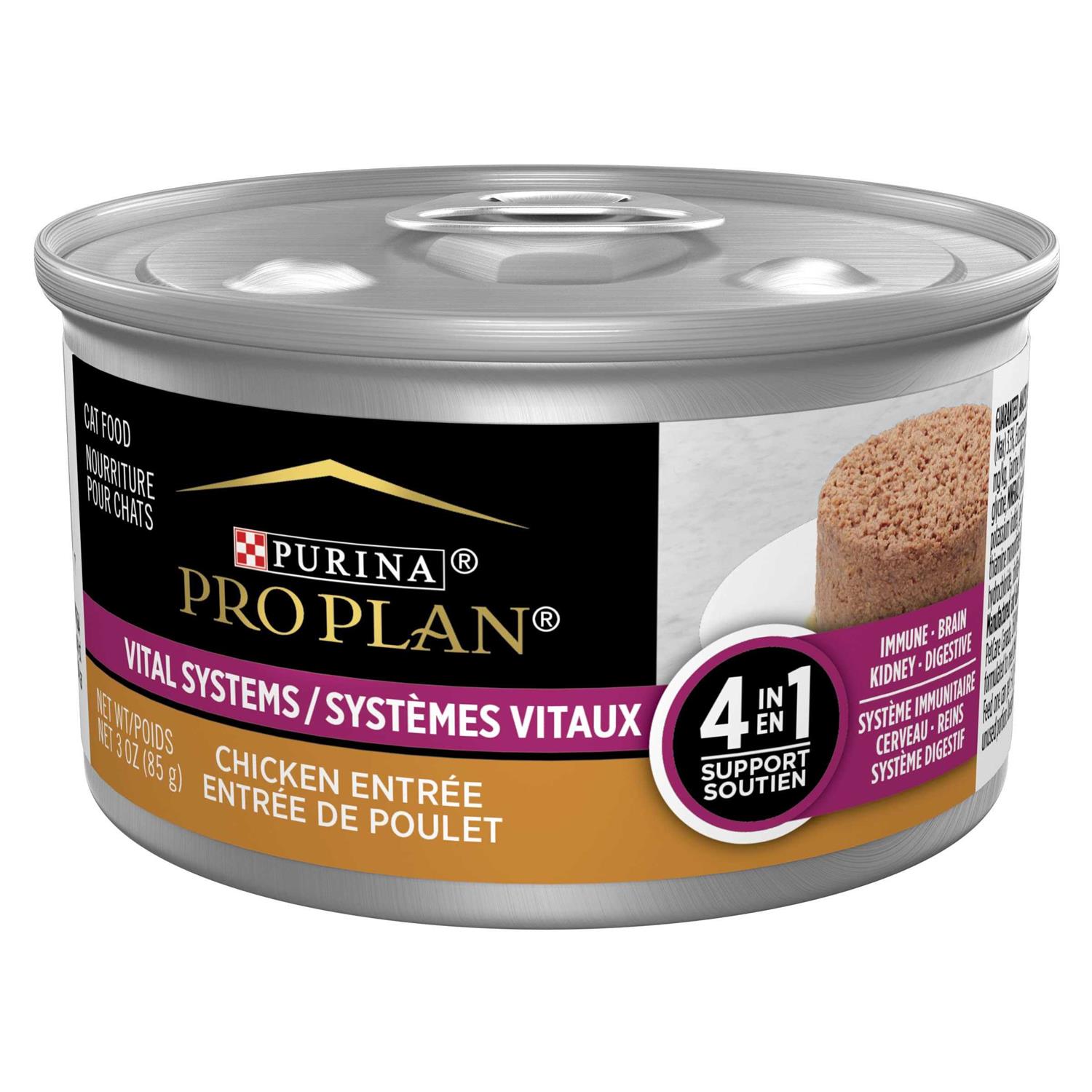 Purina Pro Plan Vital Systems 4-in-1 Pate Wet Cat Food