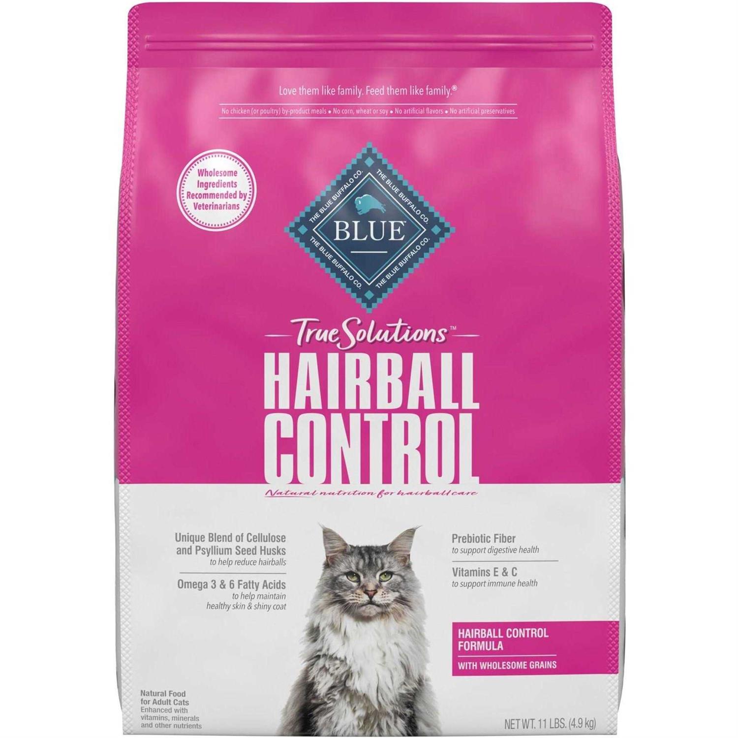 Blue Buffalo True Solutions Hairball Control Natural Adult Dry Cat Food
