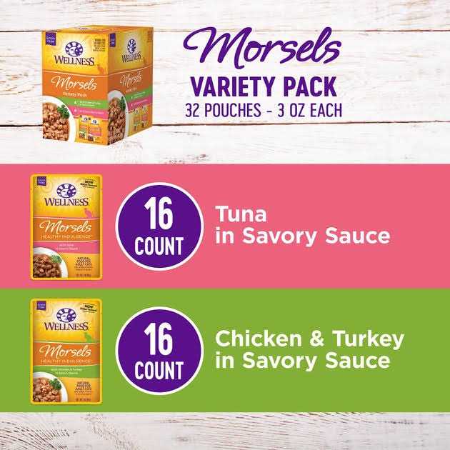 Alternative view of Wellness Healthy Indulgence Natural Grain Free Wet Cat Food Morsels Variety Pack