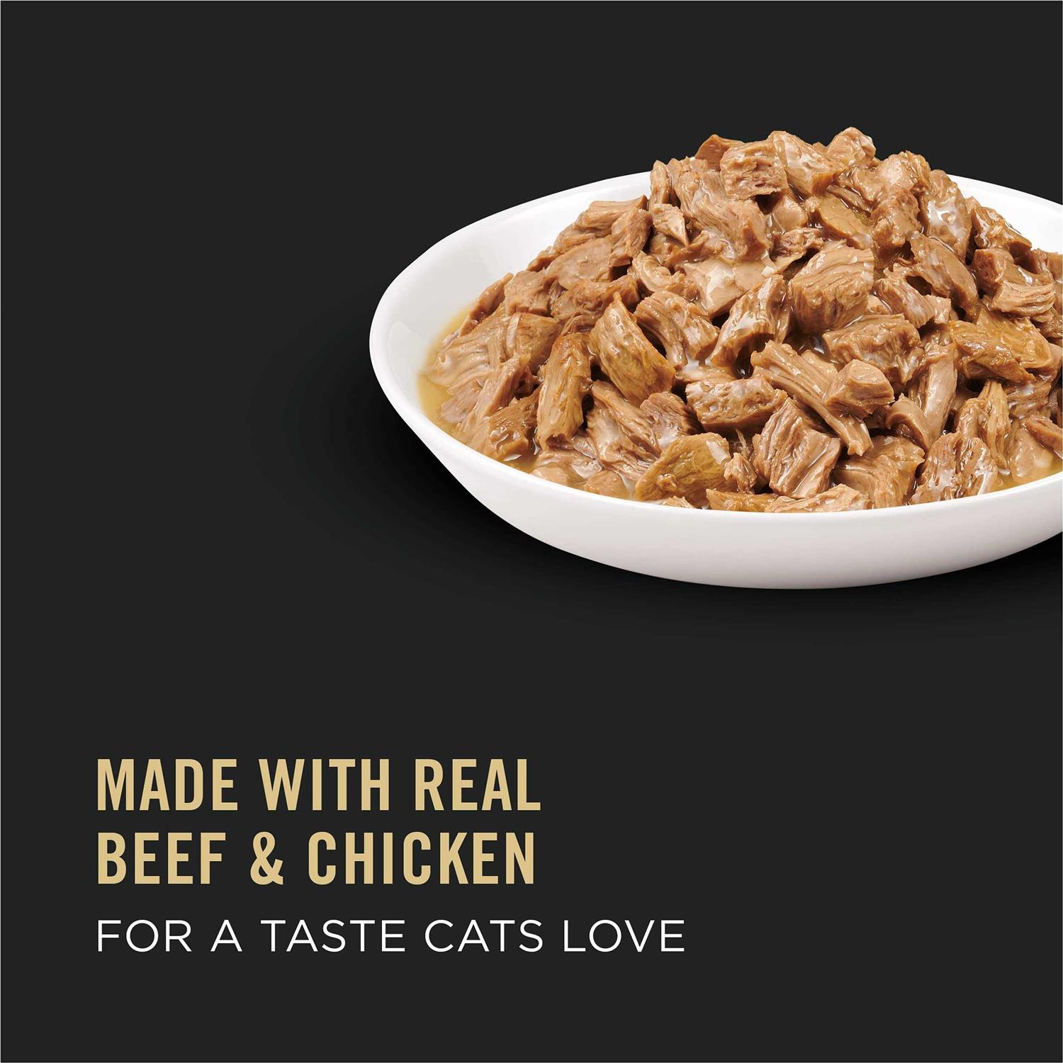 Alternative view of Purina Pro Plan Beef & Chicken Entree in Gravy Cat Food