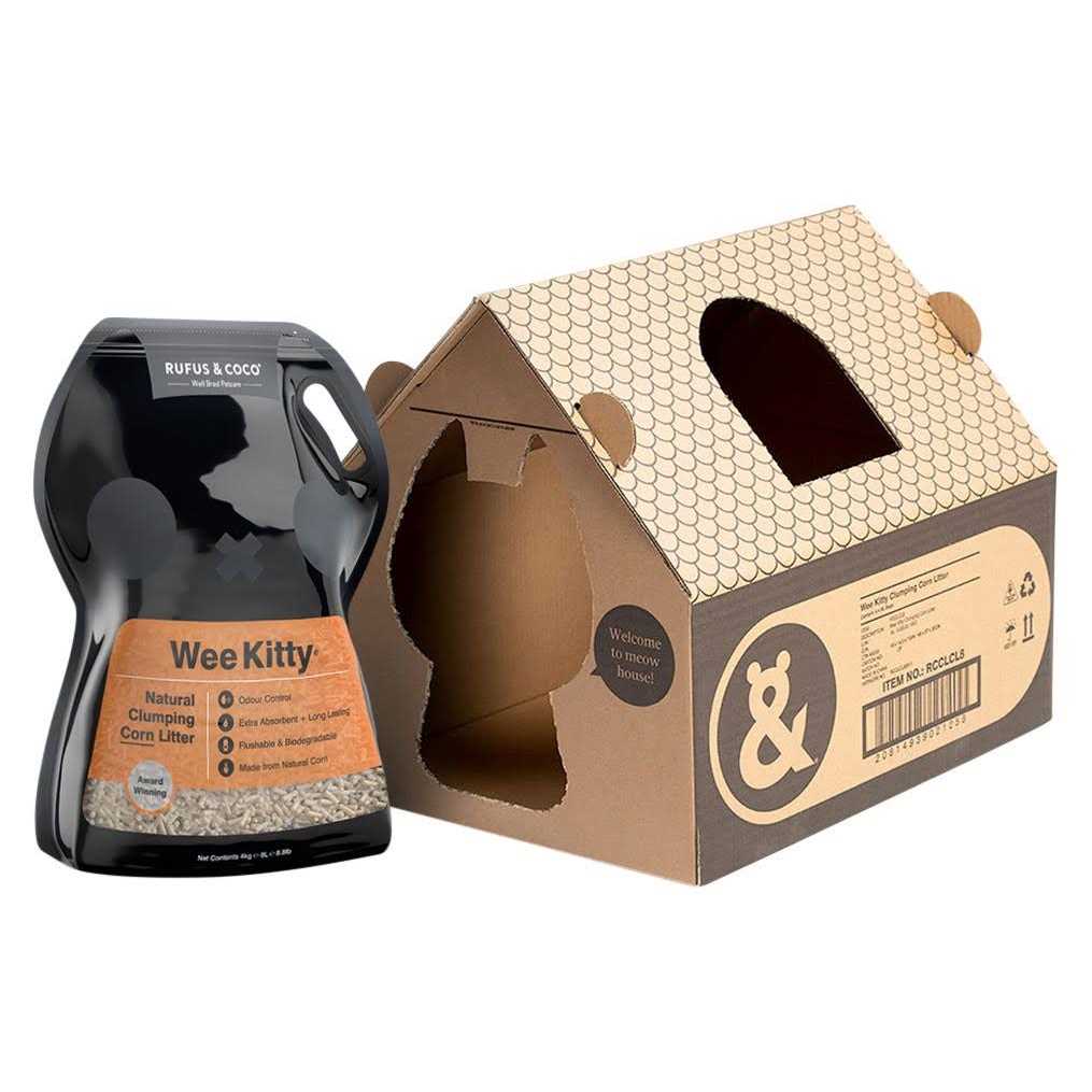 Alternative view of Rufus & Coco Wee Kitty Clumping Corn Cat Litter