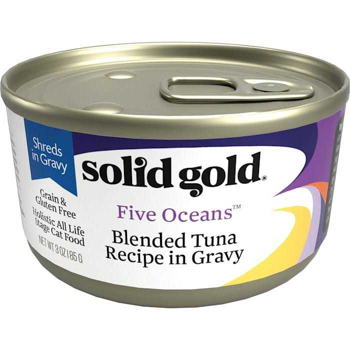 Solid Gold Canned Cat Food Five Oceans Tuna Recipe in Gravy