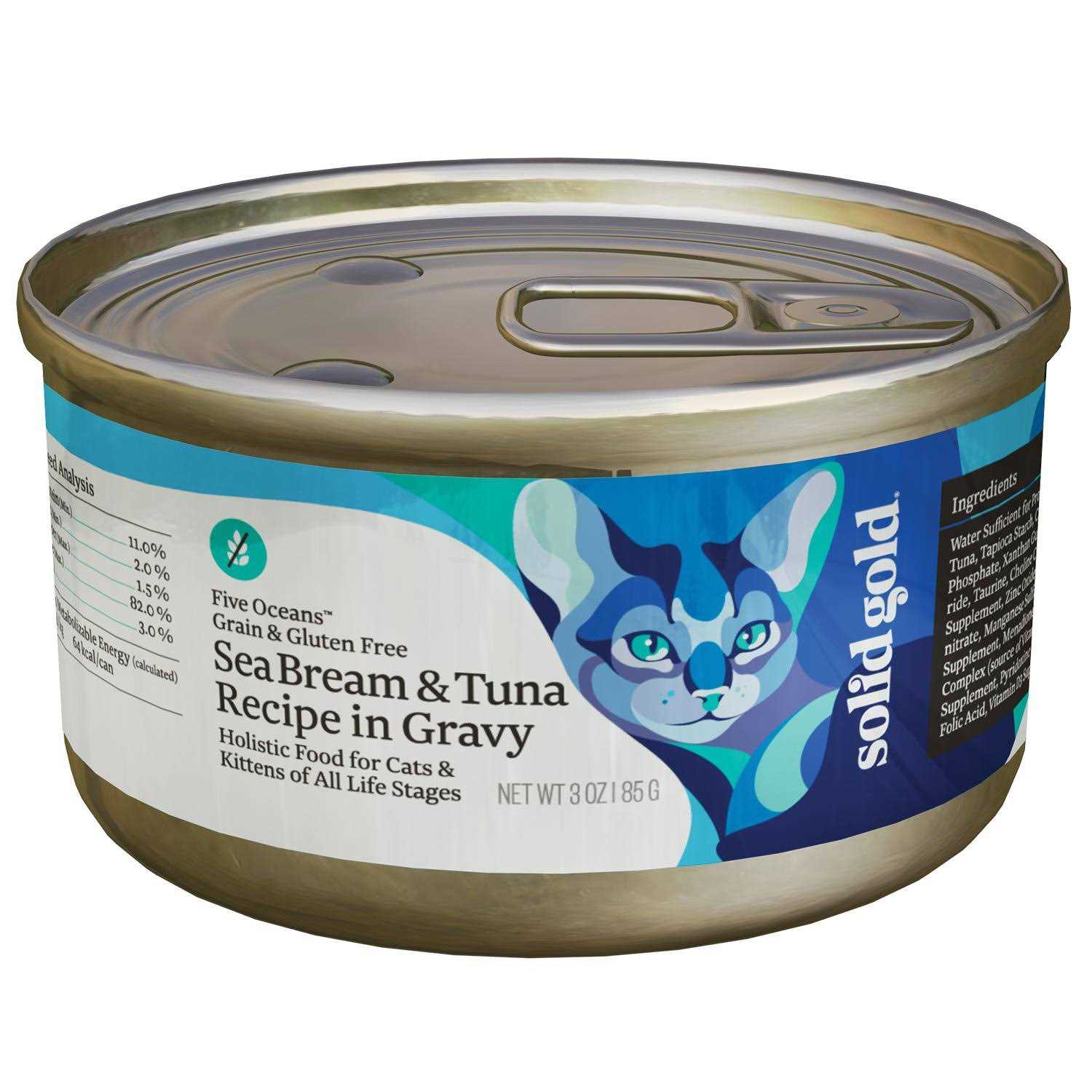 Alternative view of Solid Gold Canned Cat Food Five Oceans Tuna Recipe in Gravy