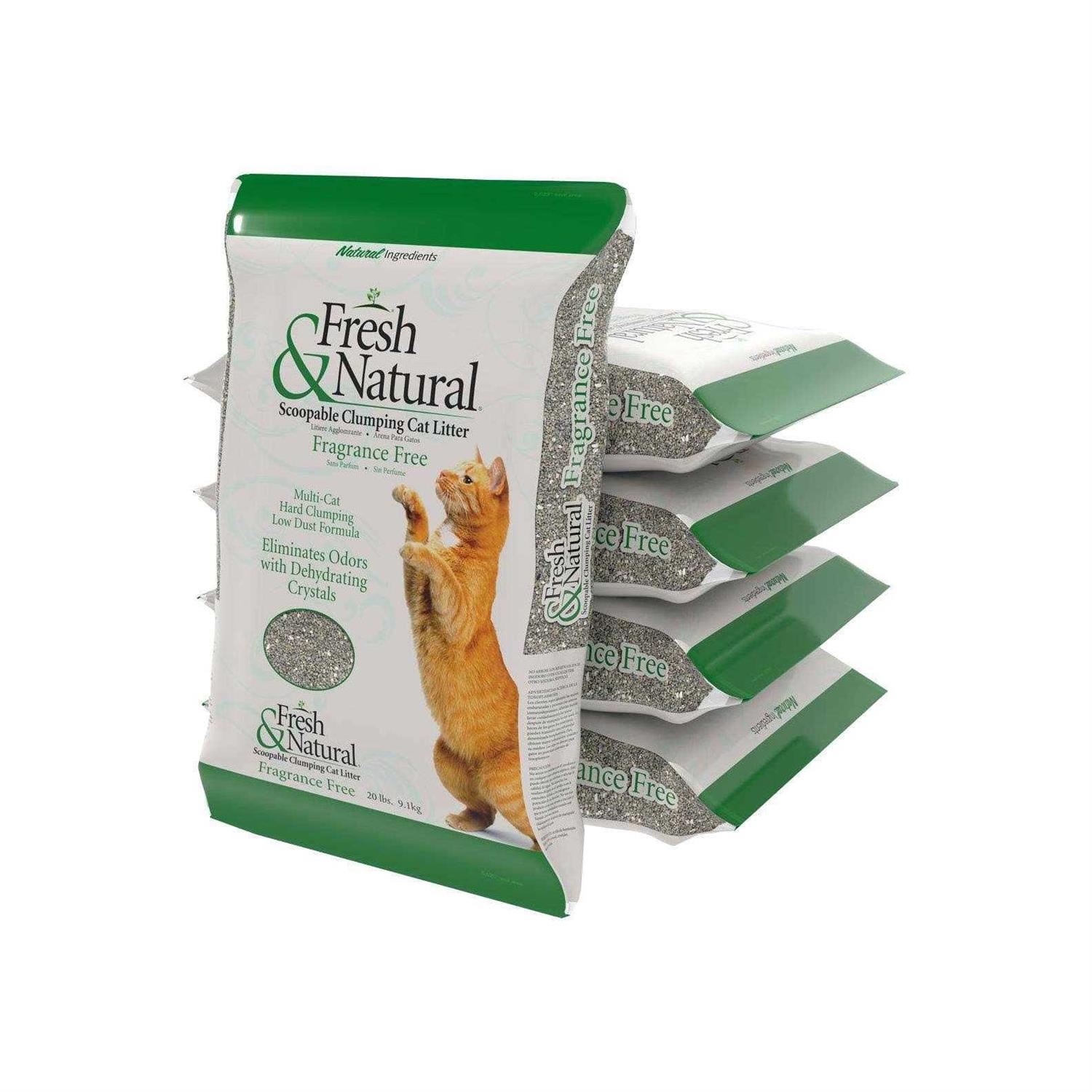 Fresh & Natural Fragrance Scoopable Clay Cat Litter