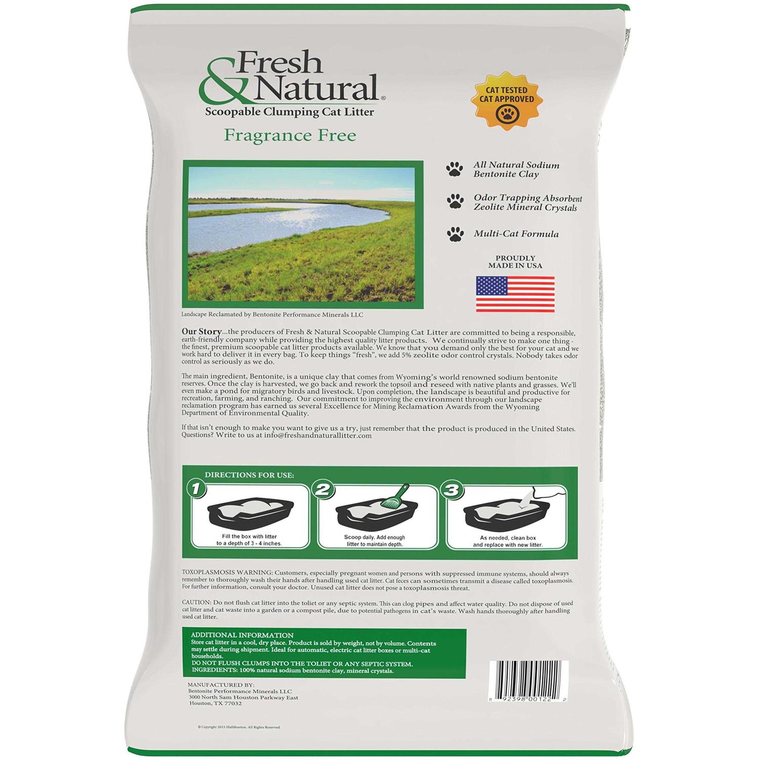 Alternative view of Fresh & Natural Fragrance Scoopable Clay Cat Litter