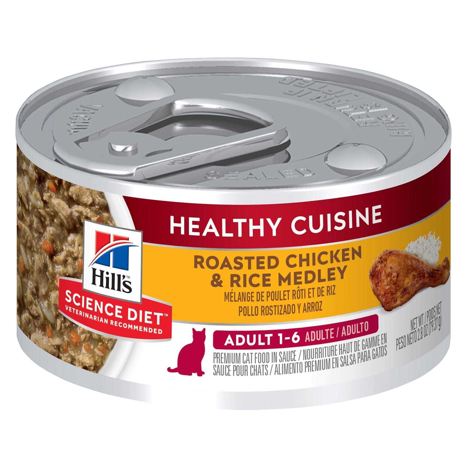 Hill's Science Diet Adult Healthy Cuisine Roasted Chicken & Rice Medley Cat Food