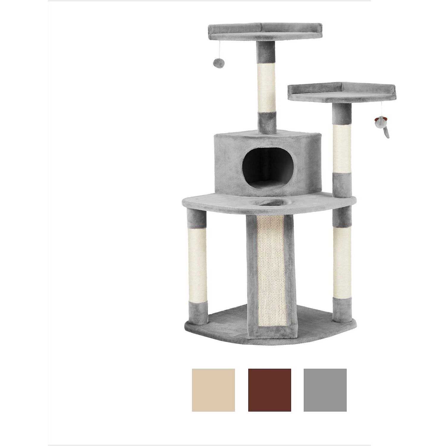Alternative view of Frisco 48-in Faux Fur Cat Tree Condo