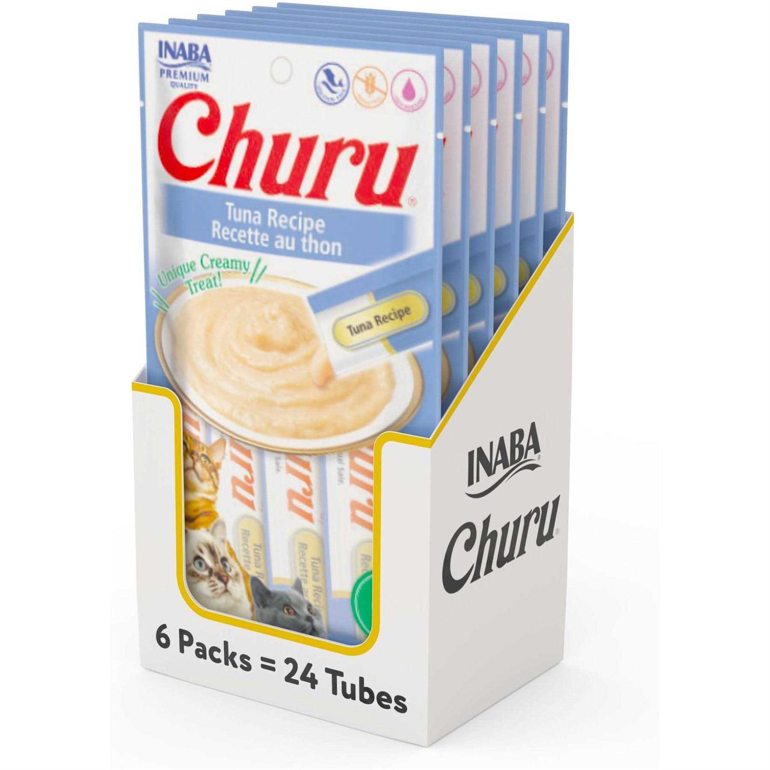 Inaba Churu Grain-Free Puree Tuna Flavor Cat Treats