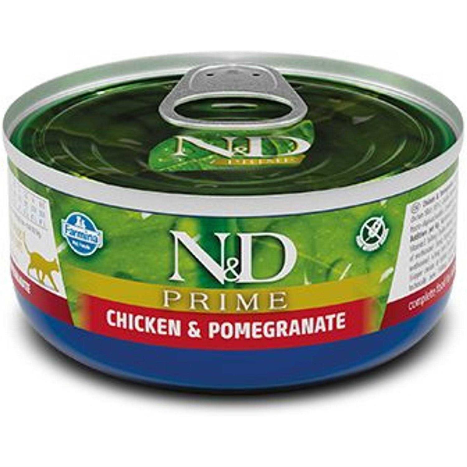 Farmina N&D Prime Feline Chicken and Pomegranate Wet Food 24x2.464oz