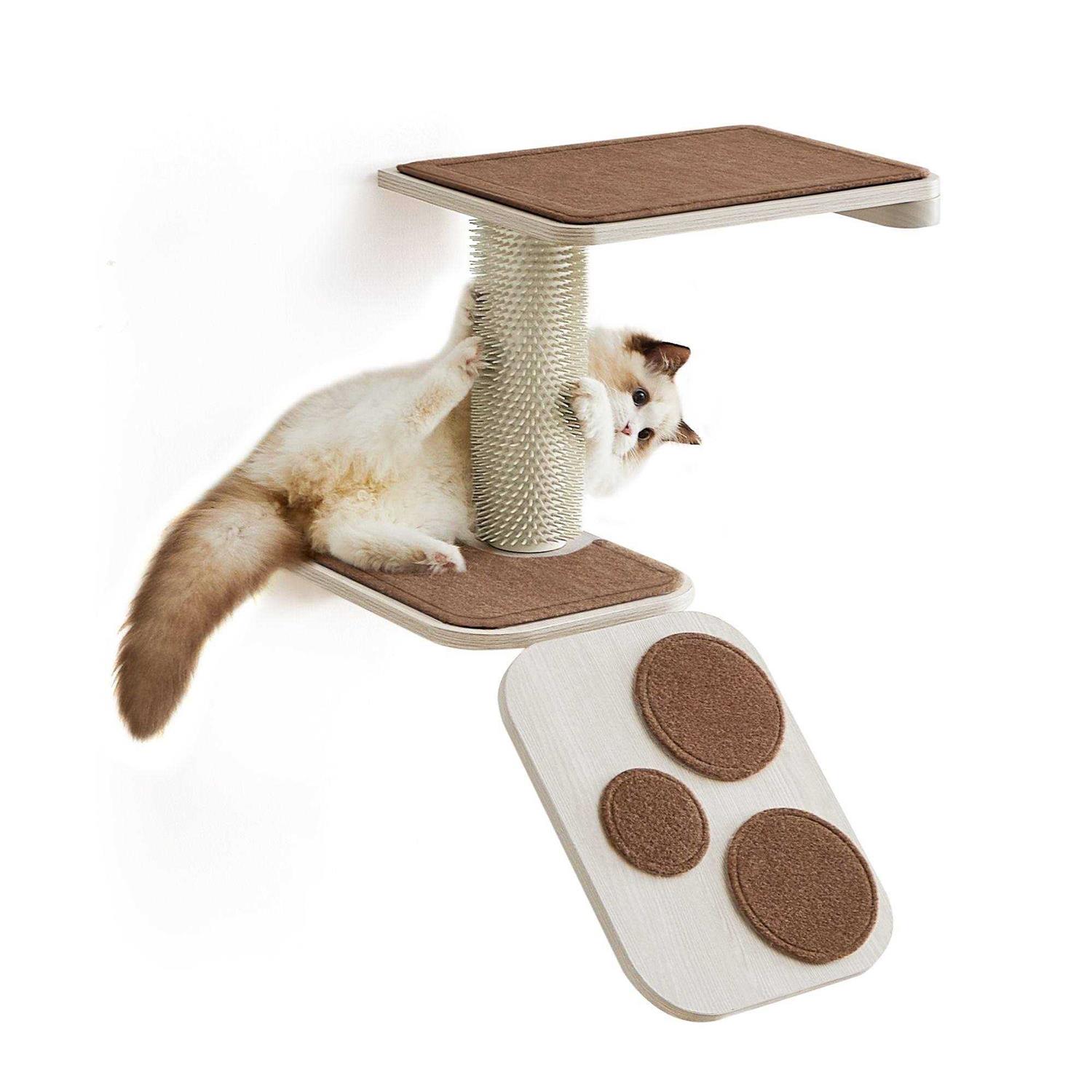 Feandrea Clickat Collection No.004 Cat Stairs Wall-Mounted Cat Ladder with Shelves