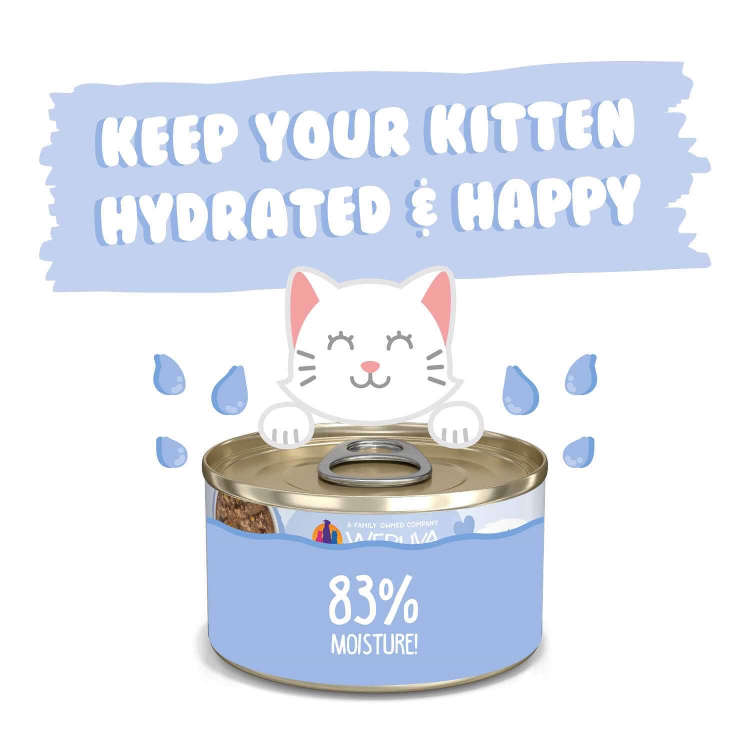 Alternative view of Weruva Kitten Chicken & Tuna Formula in Gravy Wet Cat Food