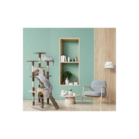 Alternative view of Go Pet Club Beige Economical Cat Tree Condo with Sisal Covered Posts