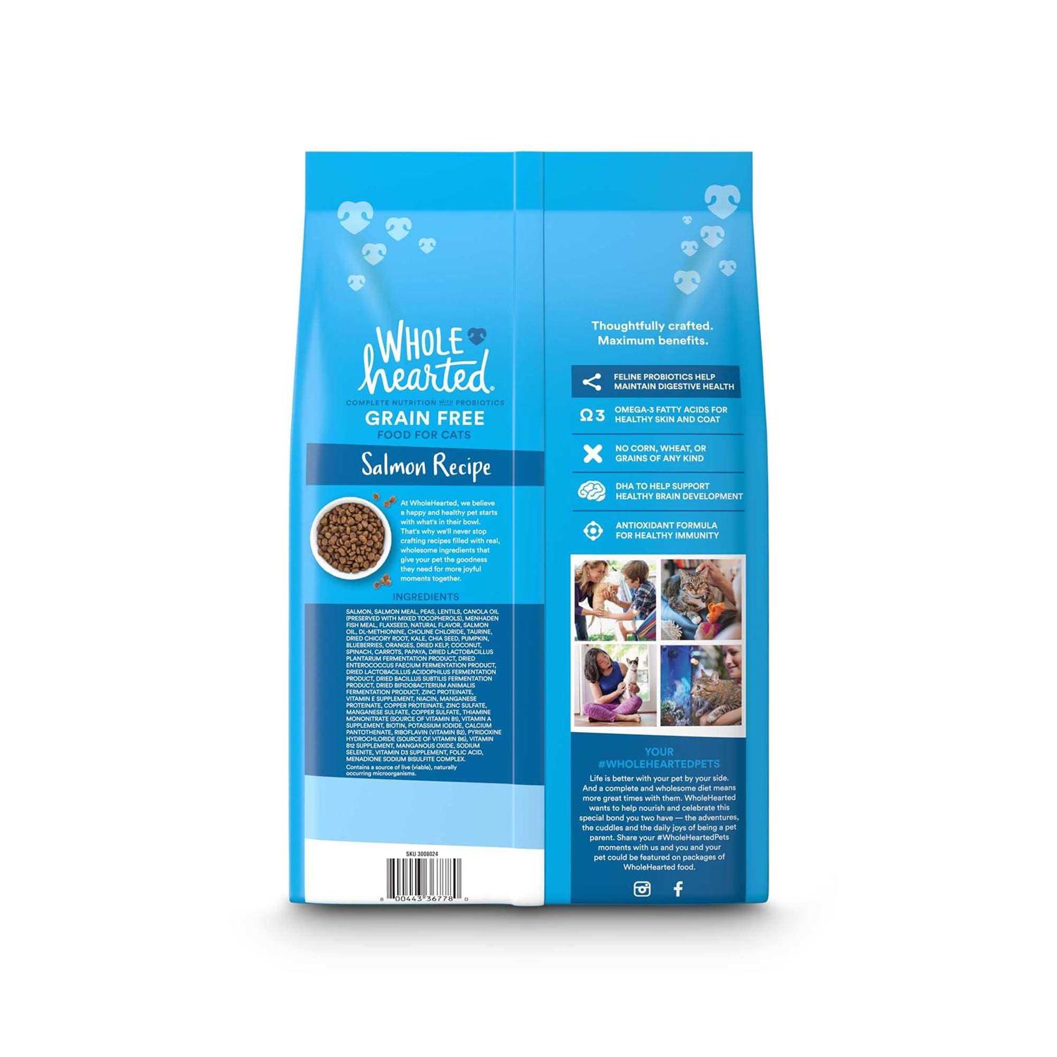 Alternative view of WholeHearted Grain Free Salmon Recipe Dry Kitten Food