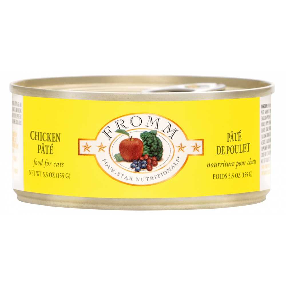 Fromm Four Star Chicken Pate Canned Cat Food - 5.5 oz, case of 12 | PetFlow