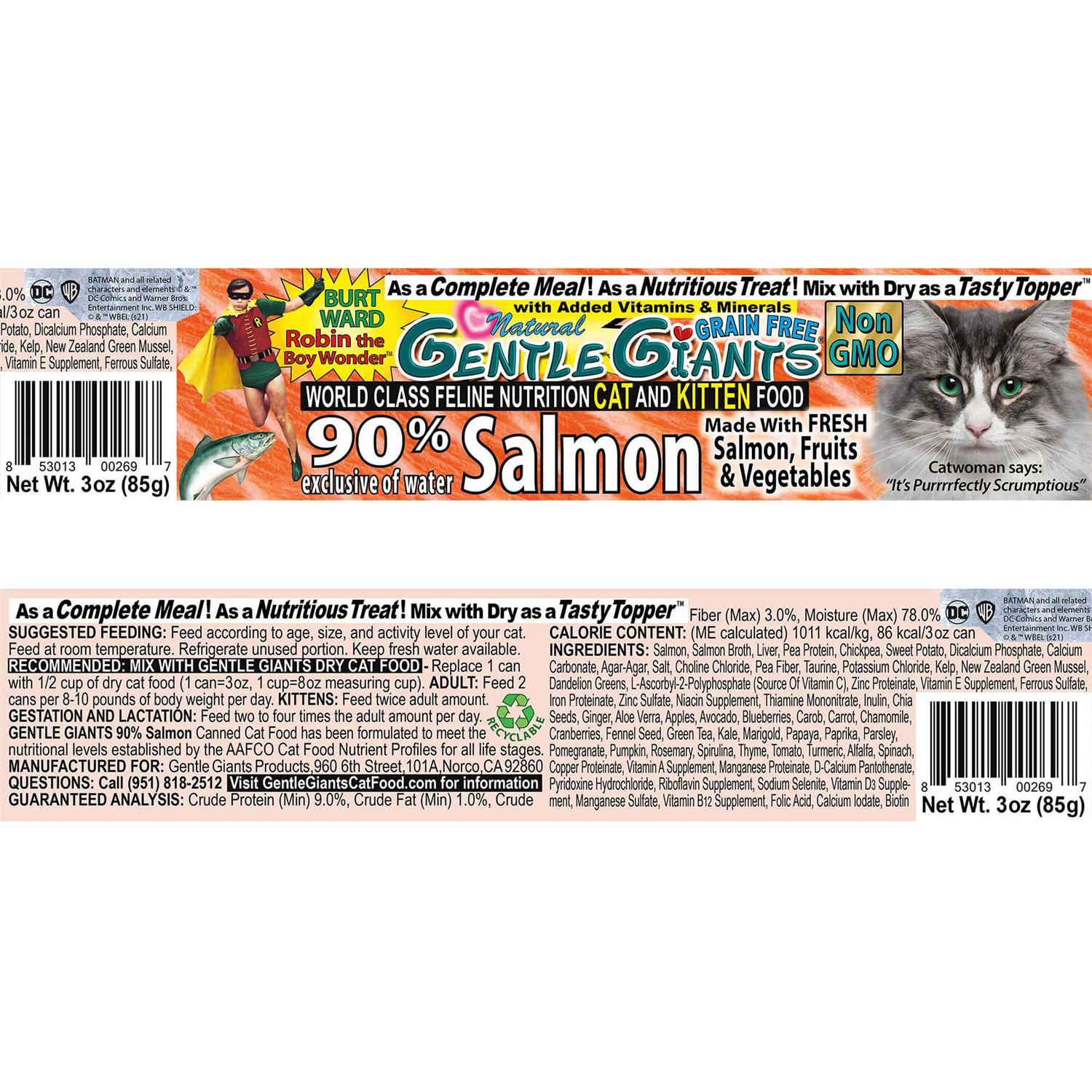 Alternative view of Gentle Giants Salmon Wet Cat Food