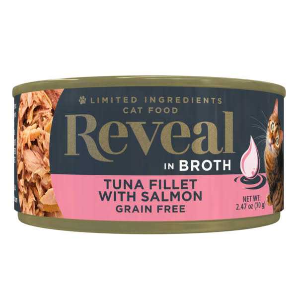 Alternative view of Reveal Grain Free Tuna Fillet Broth Wet Cat Food