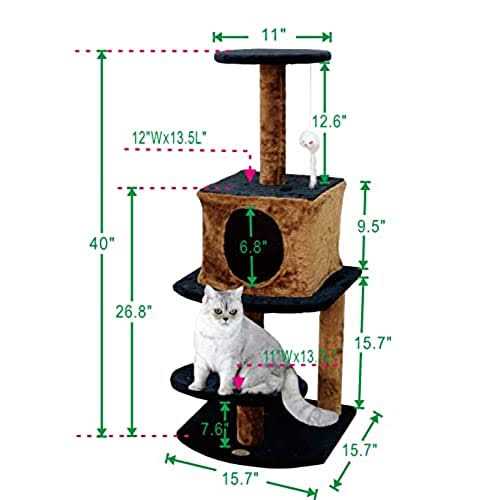 Alternative view of Go Pet Club 40 in. Kitten Cat Tree