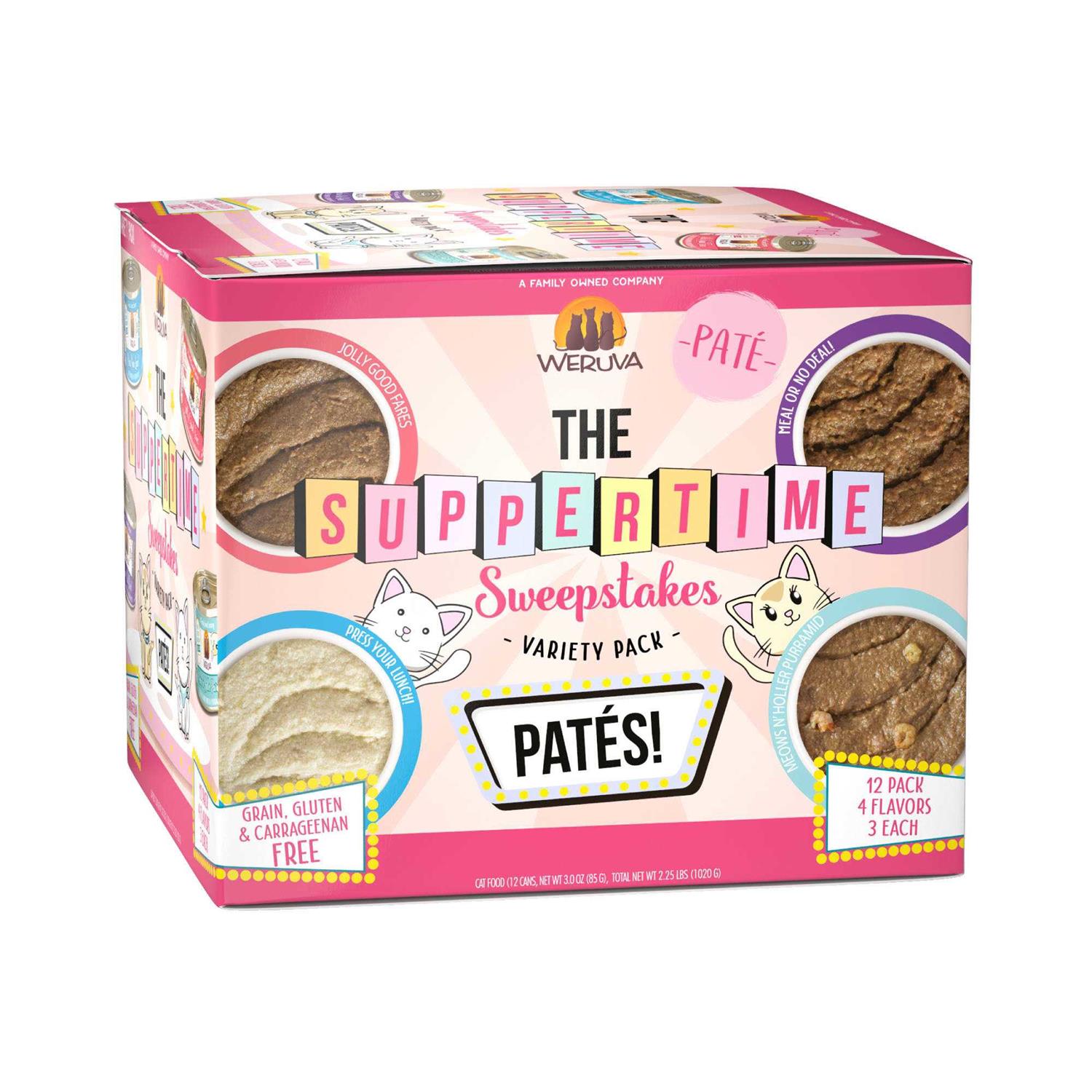 Weruva Suppertime Sweepstakes Pate Variety Pack Canned Cat Food