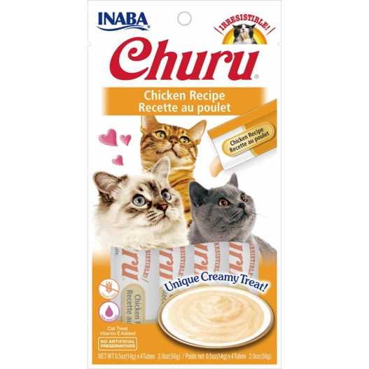 Inaba Churu Creamy Puree Cat Treat - Chicken, Size: 56 g | PetSmart