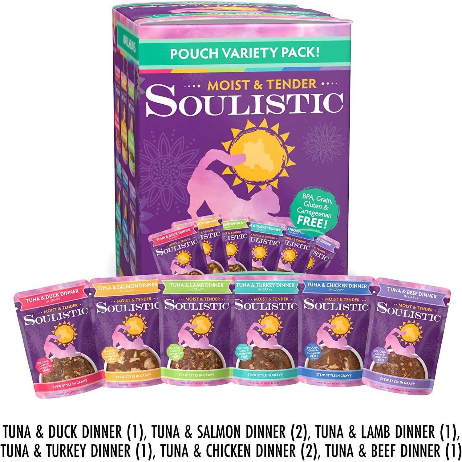 Soulistic Moist & Tender Variety Pack Wet Cat Food
