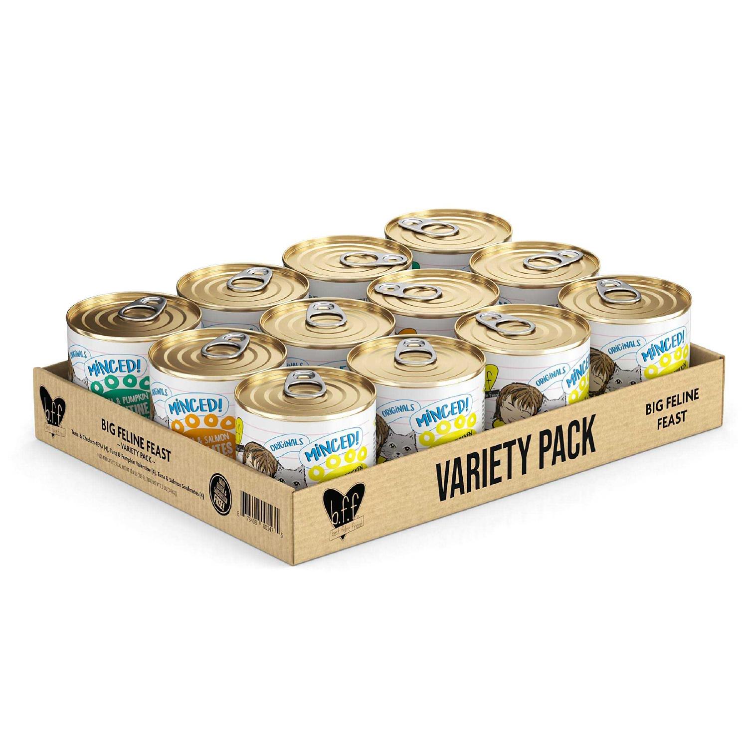 Weruva BFF Big Feline Feast Variety Pack Canned Cat Food